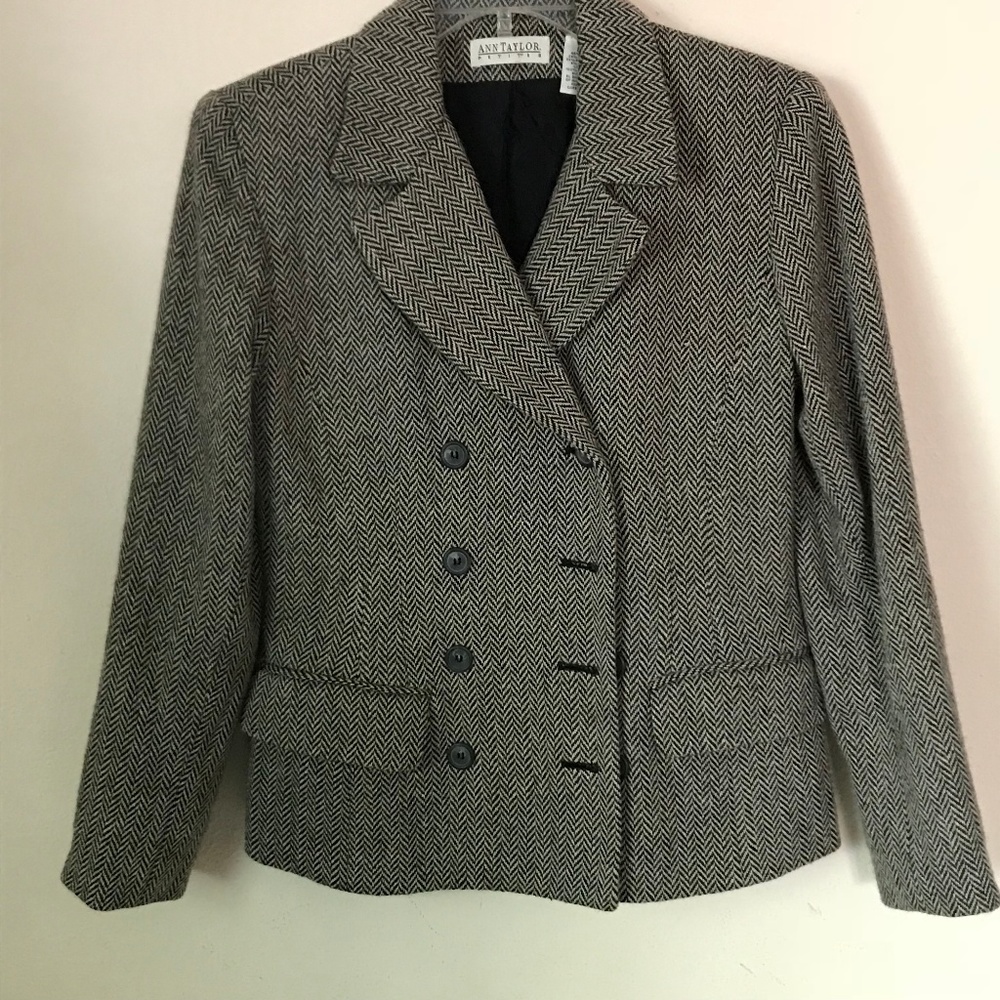Ann Taylor petites wool blend jacket 2P